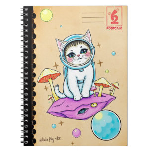 Dream Cat Journal - Vibes cosmiques rétro