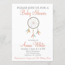 Dream Catcher Baby Shower Einladung