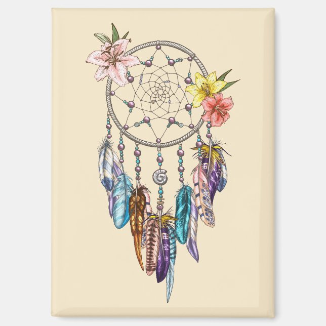 Dream Catcher Background Magnet (Vorderseite)