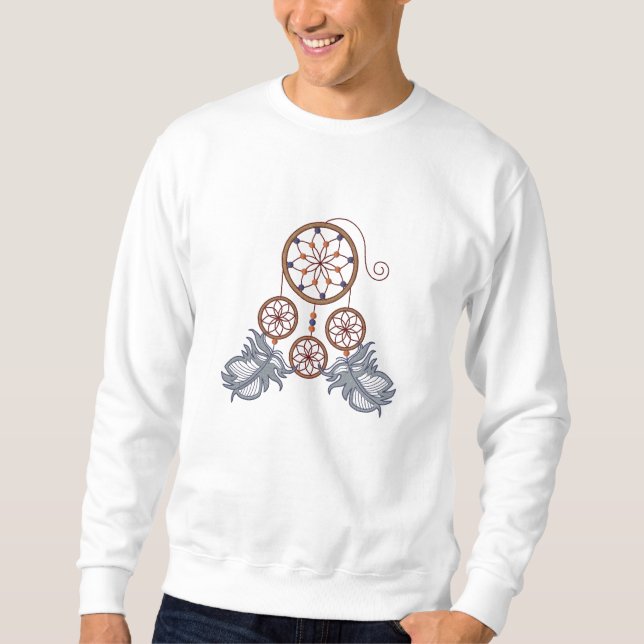 Dream Catcher Besticktes Sweatshirt (Vorderseite)