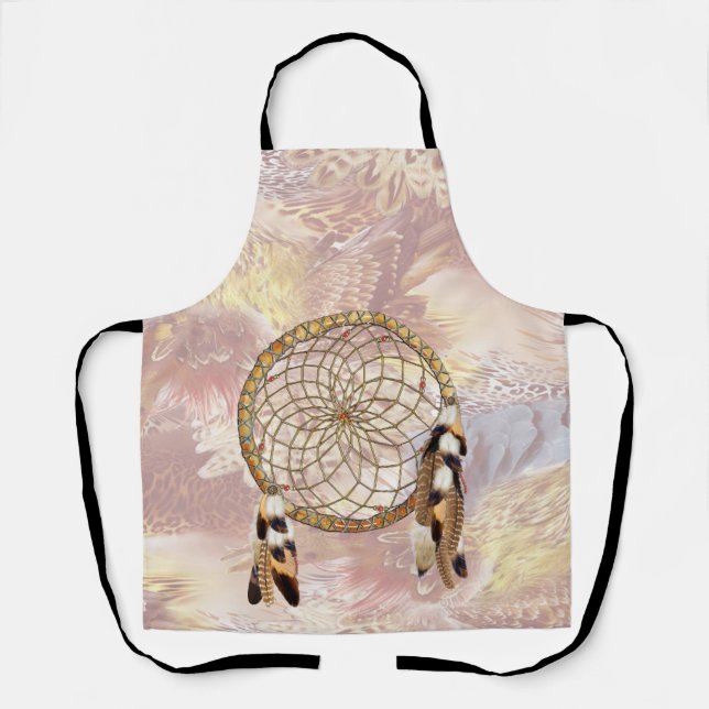 Dream Catcher Bräunungsgeschenk Überdrucktank Schürze (Vorderseite)
