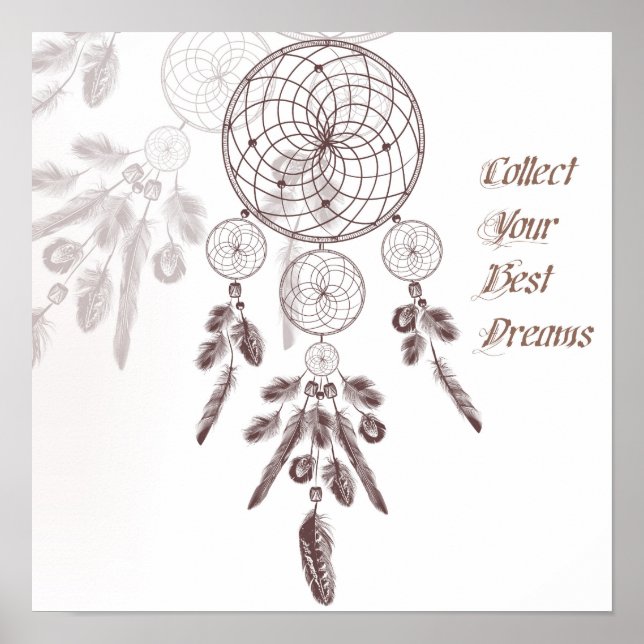 Dream Catcher et poster des citations (Devant)