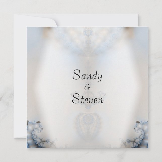 Dream Catcher Fraktal Wedding Einladung (Rückseite)