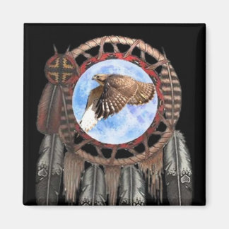 Dream Catcher Hawk Magnet