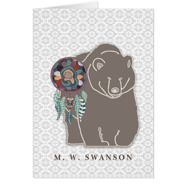 Dream Catcher mit Braunbär-Indianerin (Vorne)