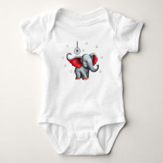 Dream Catcher Niedlich Baby Elephant. Zurück trans Baby Strampler