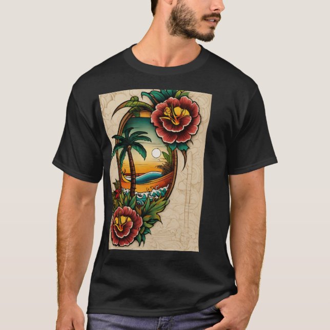 "Dream Catcher Polynesisch Tattoo Design - Light C T-Shirt (Vorderseite)