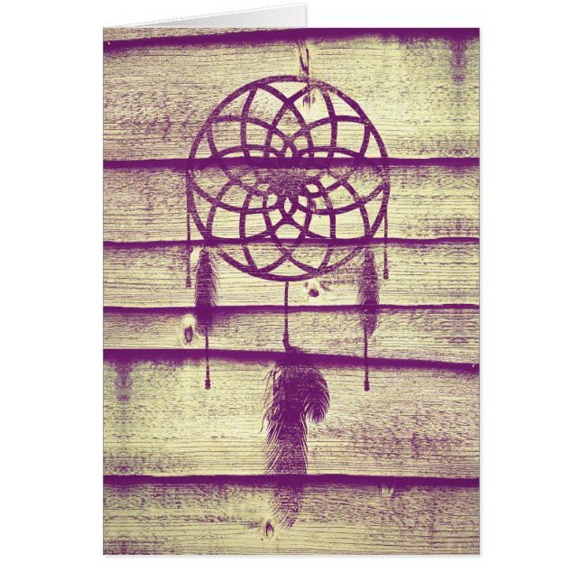 Dream Catcher Purple Wood (Devant)
