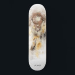 *~* Dream Catcher Sacred Boho Tribal Shamanic Skateboard<br><div class="desc">* Western BOHO American Watercolor Abstrakte Dream Catcher Tour mit hübschen Feathers als Shamanic-Symbol für einen amerikanischen Spirituellen Heiler oder BOHEMIAM Design. * * *** Die Farben sind meistens geschmeidig und die Farbe weiß. Dieses temperamentbasierte, beliebte boho kreative abstrakte moderne Träumerei- und Feathers-Design wird höchstwahrscheinlich von Shamans, Native American Healers,...</div>