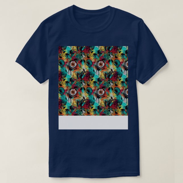 Dream Catcher Seamless Muster Bohemisch Hippie Eth T-Shirt (Design vorne)