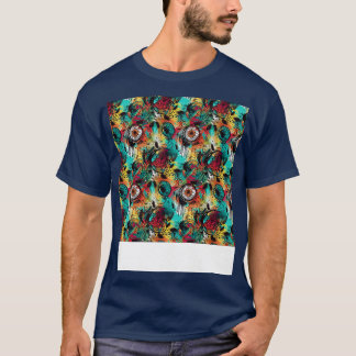 Dream Catcher Seamless Muster Bohemisch Hippie Eth T-Shirt