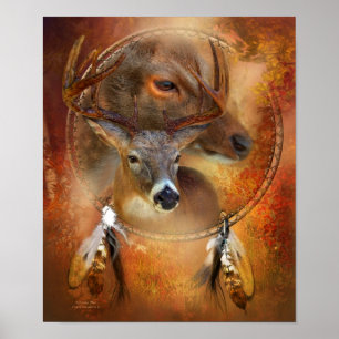 Dream Catcher Series - Herbst Hirschkunstposter Poster