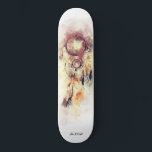 *~* Dream Catcher Shaman Sacred Tribal Shamanic Skateboard<br><div class="desc">* Western BOHO American Watercolor Abstrakte Dream Catcher Tour mit hübschen Feathers als Shamanic-Symbol für einen amerikanischen Spirituellen Heiler oder BOHEMIAM Design. * * *** Die Farben sind rosa Flecken sowie lila und grau Eggplant. Dieses temperamentbasierte, beliebte boho kreative abstrakte moderne Träumerei- und Feathers-Design wird höchstwahrscheinlich von Shamans, Native American...</div>