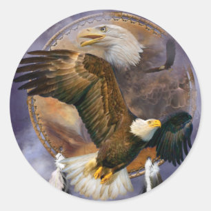 Dream Catcher - Stickers Art Spirit Eagles