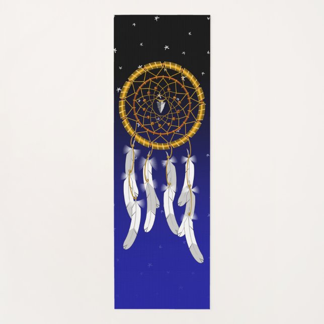 Dream Catcher--Tigerauge Yogamatte (Vorderseite)