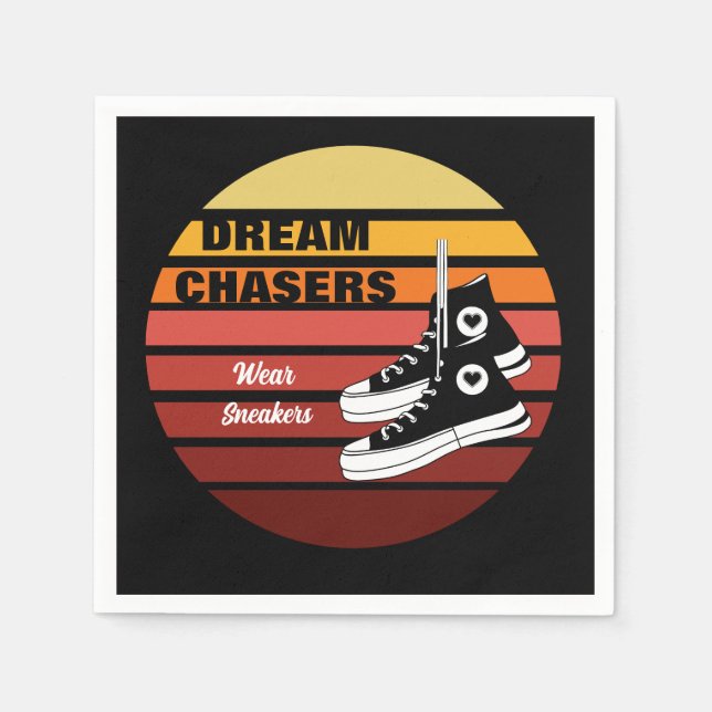 Dream Chasers Wear Sneakers Serviette (Vorderseite)