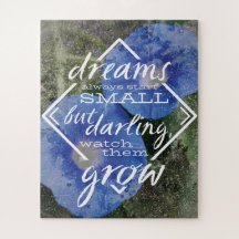 Dream citation puzzle pépinière art, baby shower c