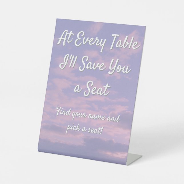 Dream Clouds Langsitzzeichen Sockelschild (Vorderseite)