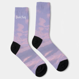 Dream Clouds Lover Brautparty Matching Themed Socken