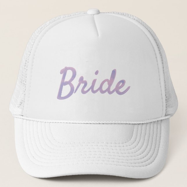 Dream Clouds Lover Bride Hat Truckerkappe (Vorderseite)