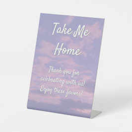 Dream Clouds Lover Favoriten Zeichen Sockelschild