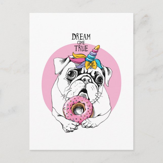 Dream Come Postkarte (Vorderseite)