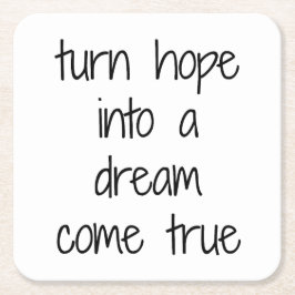 Dream Come True Paper Untersetzer