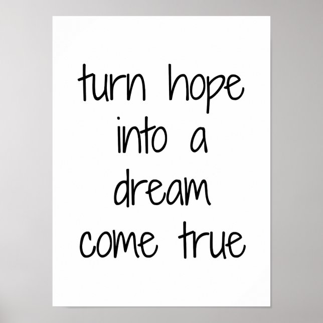 Dream Come True Poster (Vorne)