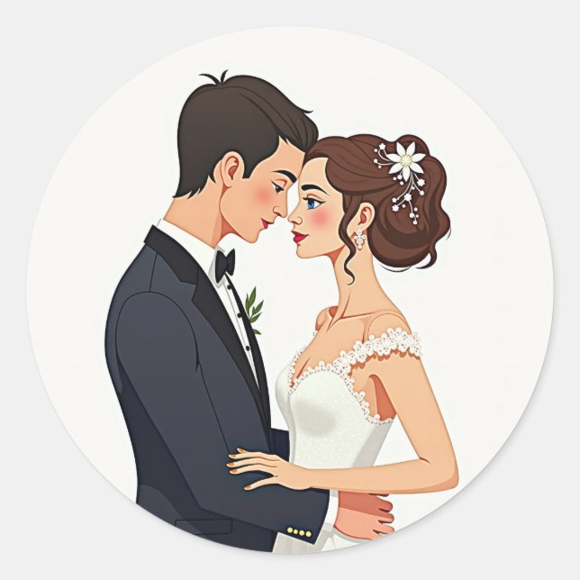 Dream Couple Wedding Sticker (Vorderseite)