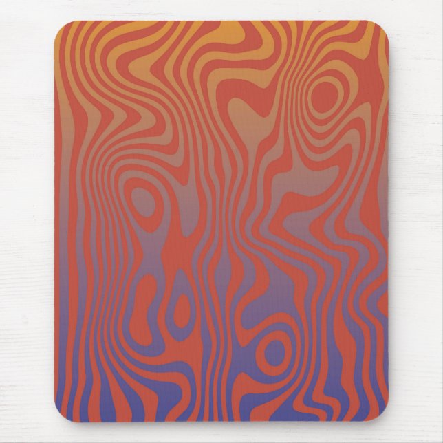 Dream Flow l Abstract Trippy Pattern - No. 01 Mousepad (Vorne)