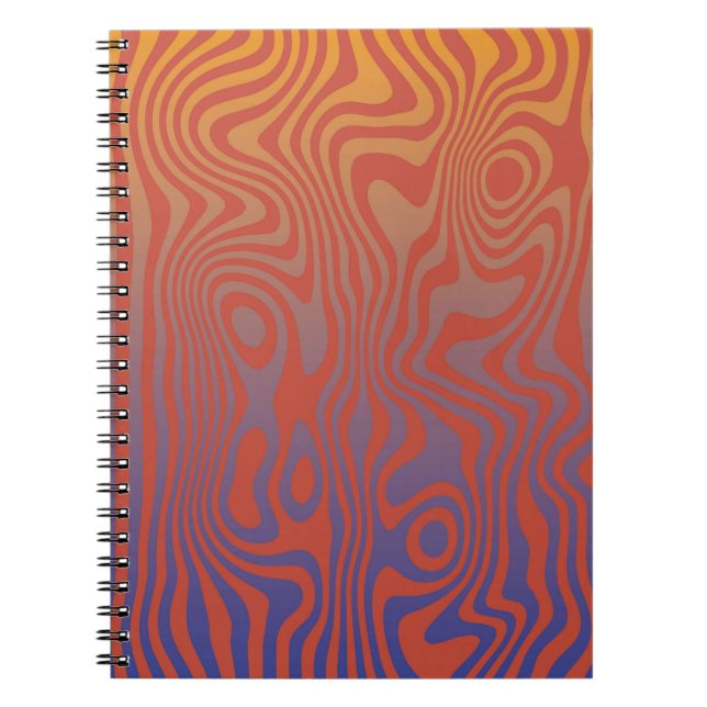 Dream Flow l Abstrakte Trippy-Muster - Nr. 01 Notizblock (Vorderseite)