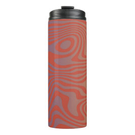Dream Flow l Abstrakte Trippy-Muster - Nr. 01  Thermosbecher