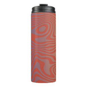 Dream Flow l Abstrakte Trippy-Muster - Nr. 01  Thermosbecher