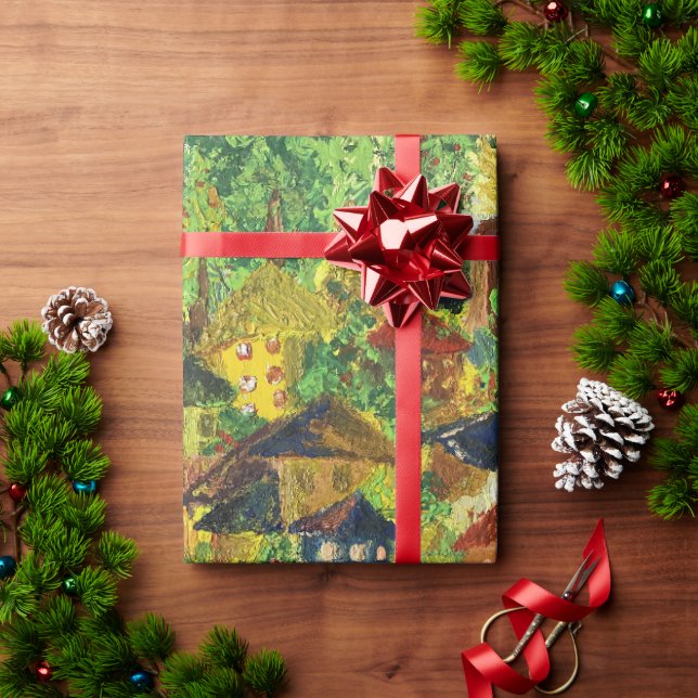 Dream Forest Garden - ReggaepaintingPackpapier Geschenkpapier (Feiertagsgeschenk)