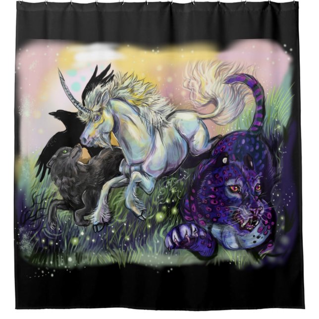 Dream Gaurdis Duschvorhang (Vorderseite)
