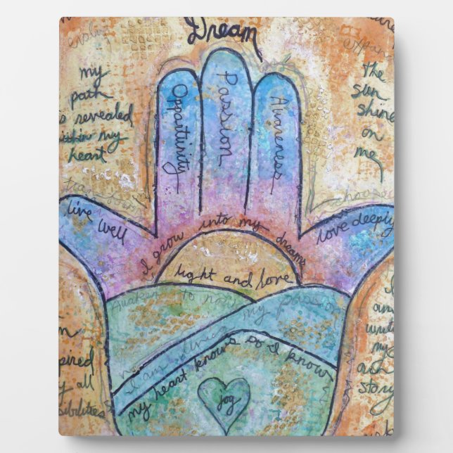 Dream Hamsa Fotoplatte (Vorderseite)