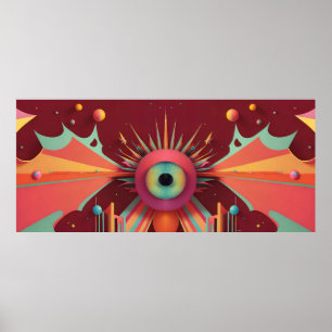 Dream Horizon Ken Gage Fantasy OpArt Poster