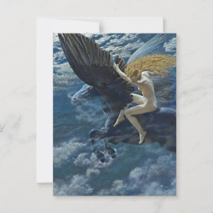 „Dream Idyll - Eine Walküre“ von Edward Robert Hug Postkarte