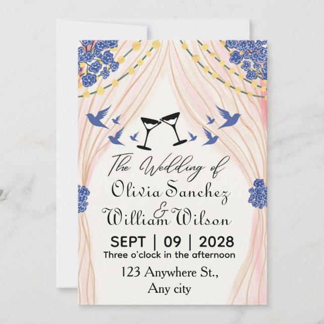 Dream invitation for a breathtaking wedding (Devant)