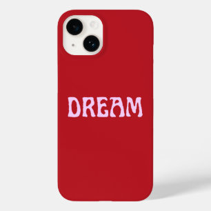 Dream iPhone Case in Rot und Rosa