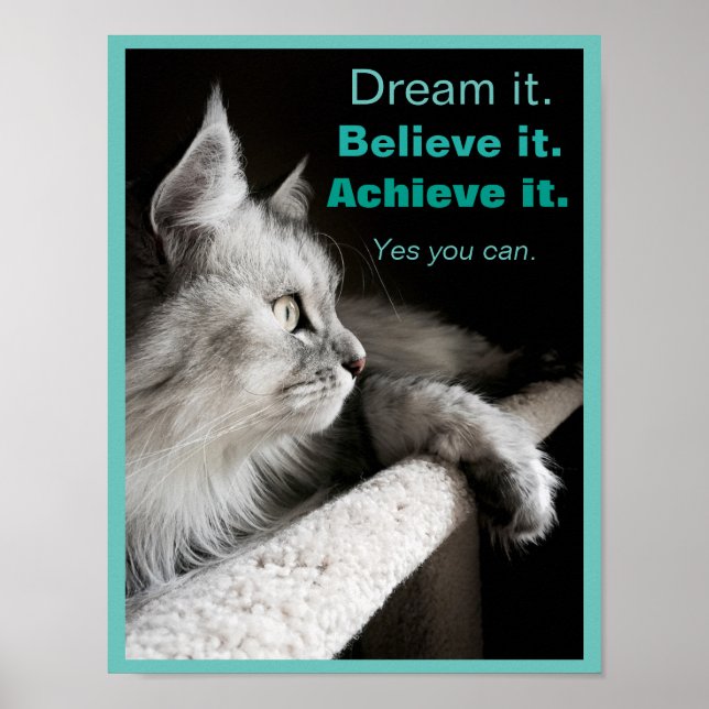 Dream It and Do It Motivational Poster (Devant)