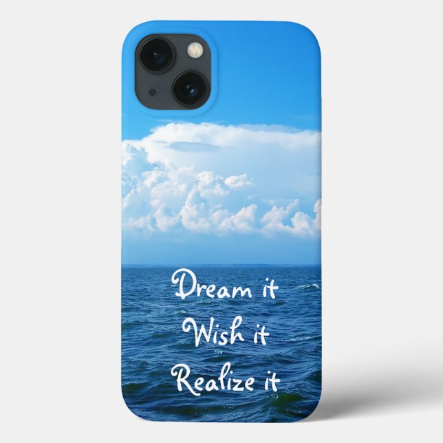 Dream it wish it Realize it quosea design Case-Mate iPhone Hülle (Rückseite)