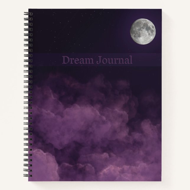 Dream Journal 8.5" x 11" Hardcover Spiral Notebook Notizbuch (Vorderseite)