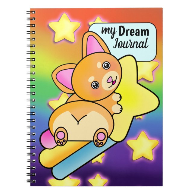 Dream Journal avec Happy Corgi sur Shooting Star (Devant)