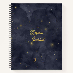 Dream Journal - Lune et étoiles Design céleste