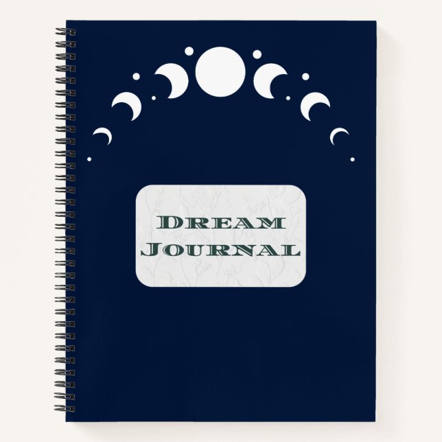 Dream Journal - Phasen des Moon Dream Journal Notizbuch (Vorderseite)