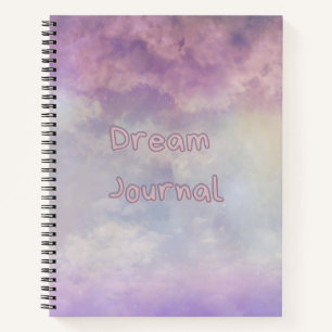 Dream Journal - Rosa und Lila Himmlische Wolken Notizbuch