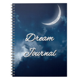 Dream Journal - Sliver Moon Night Sky Journal Notizblock