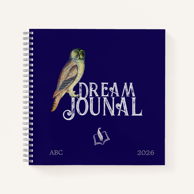 Dream Journal Spiral Notebook Notizbuch (Vorderseite)