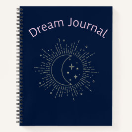 Dream Journal - Vintage kosmische Sonne, Mond und  Notizbuch